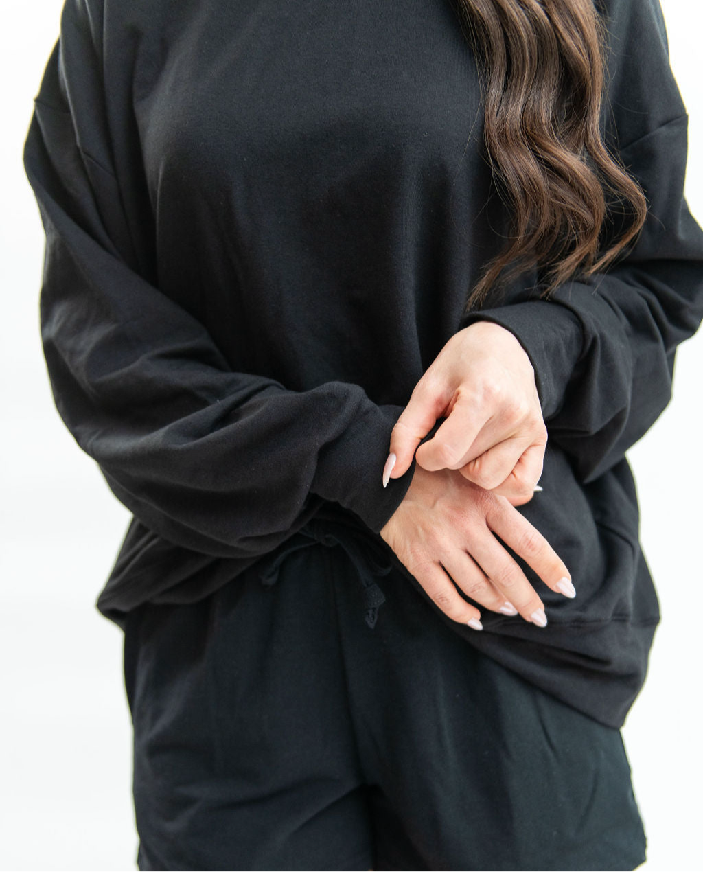 Ladies relaxed fit crew