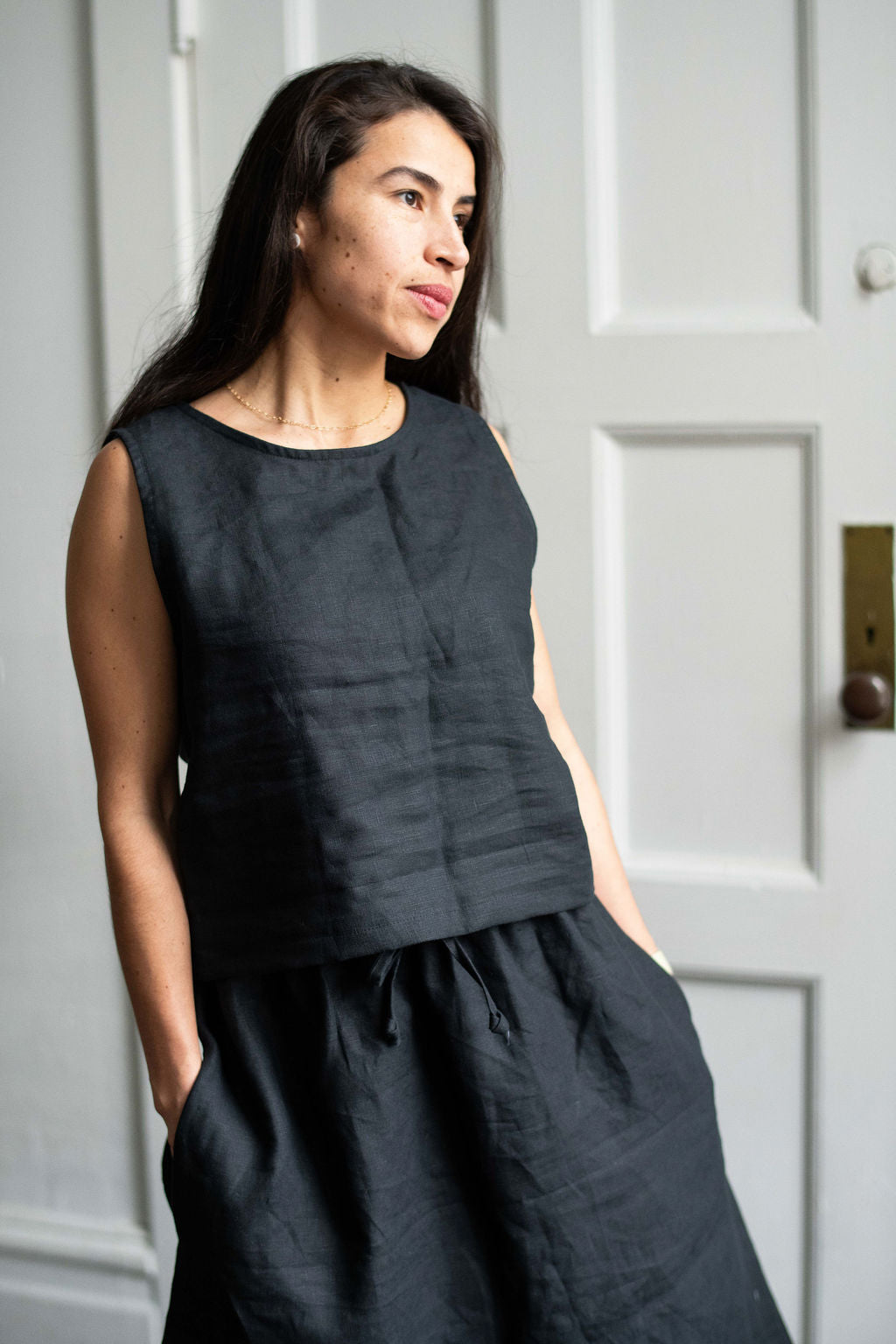 Charlotte Linen Skirt