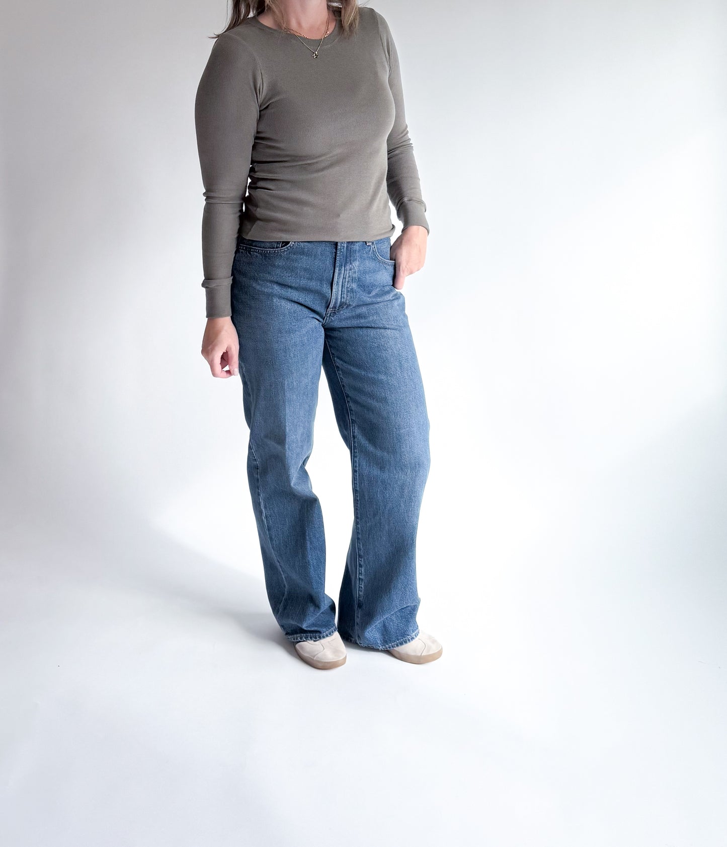 Ladies Ribbed Long Sleeve