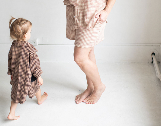 Ladies Gingham shorts
