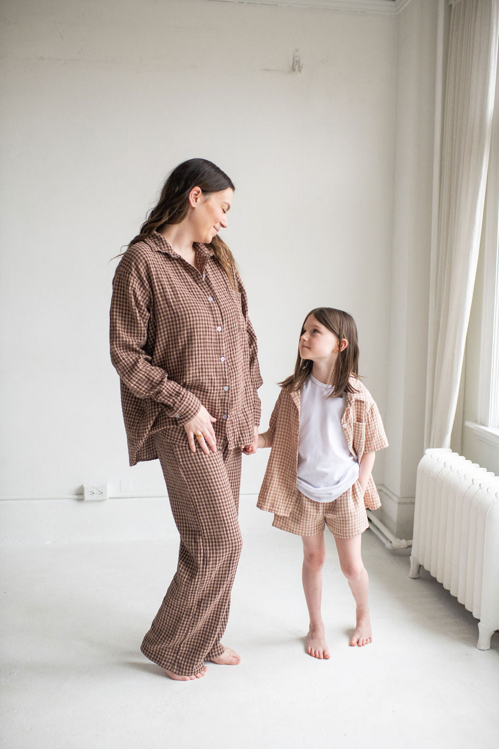 Kids Gingham Button Down Shirt