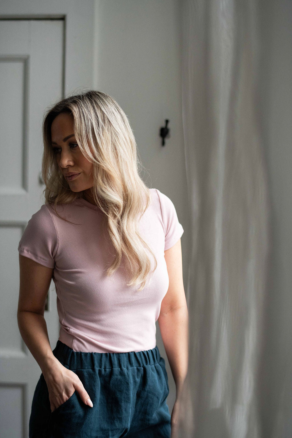 Riley Ribbed T Shirt
