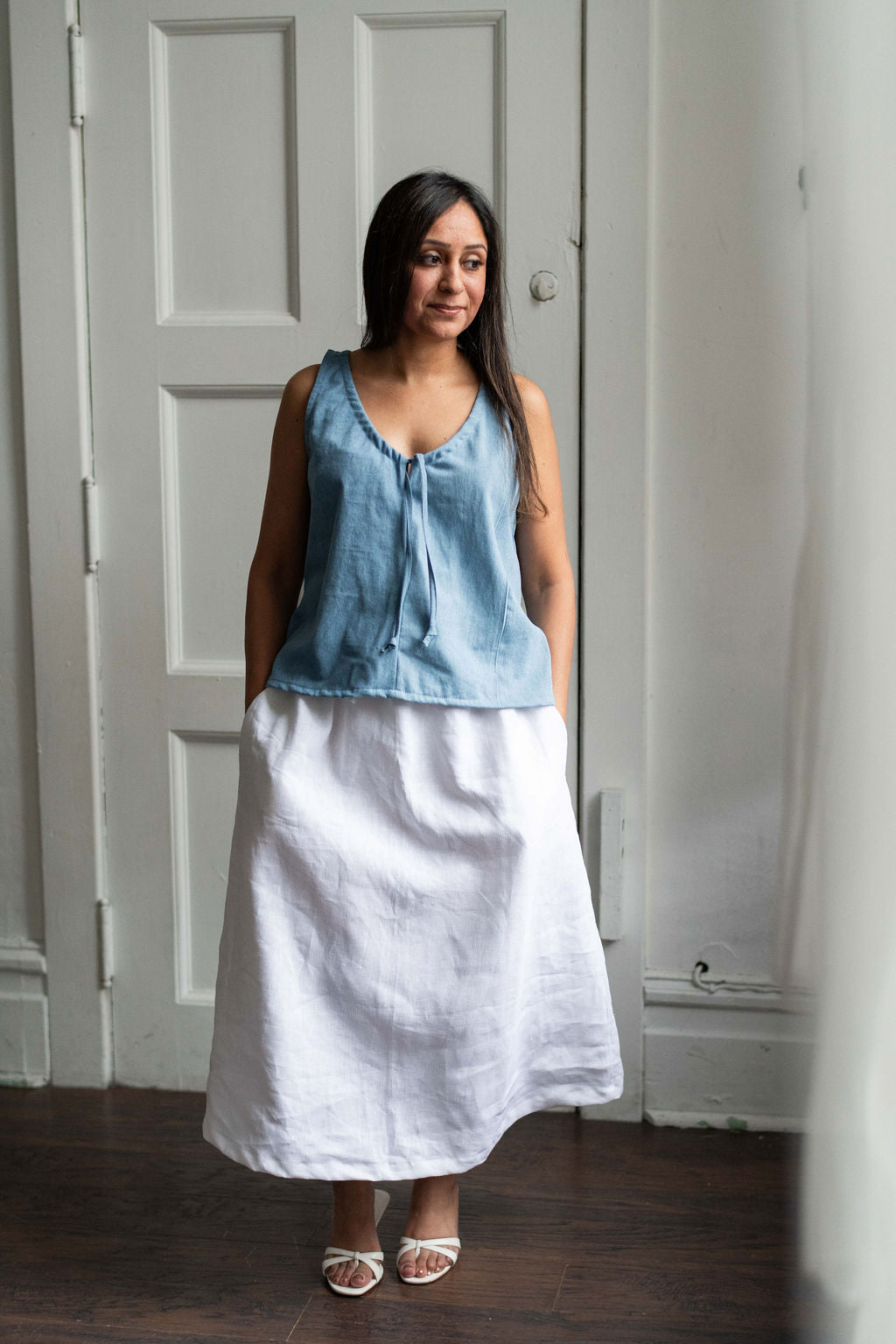 Charlotte Linen Skirt