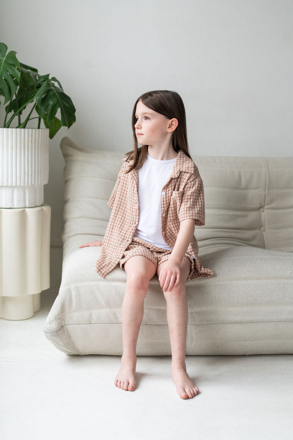 Kids Gingham Shorts