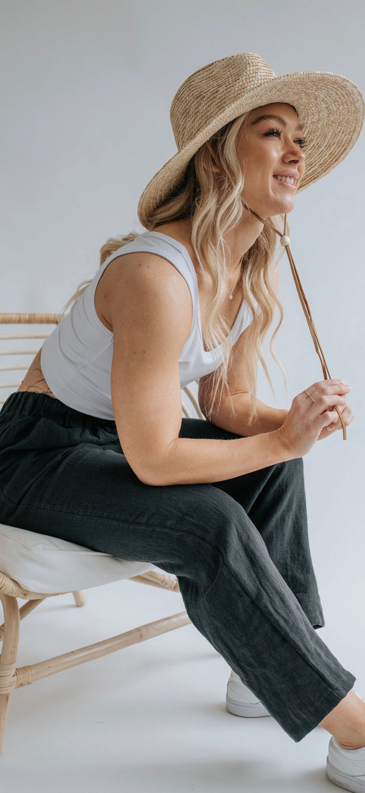 Ladies cropped tank