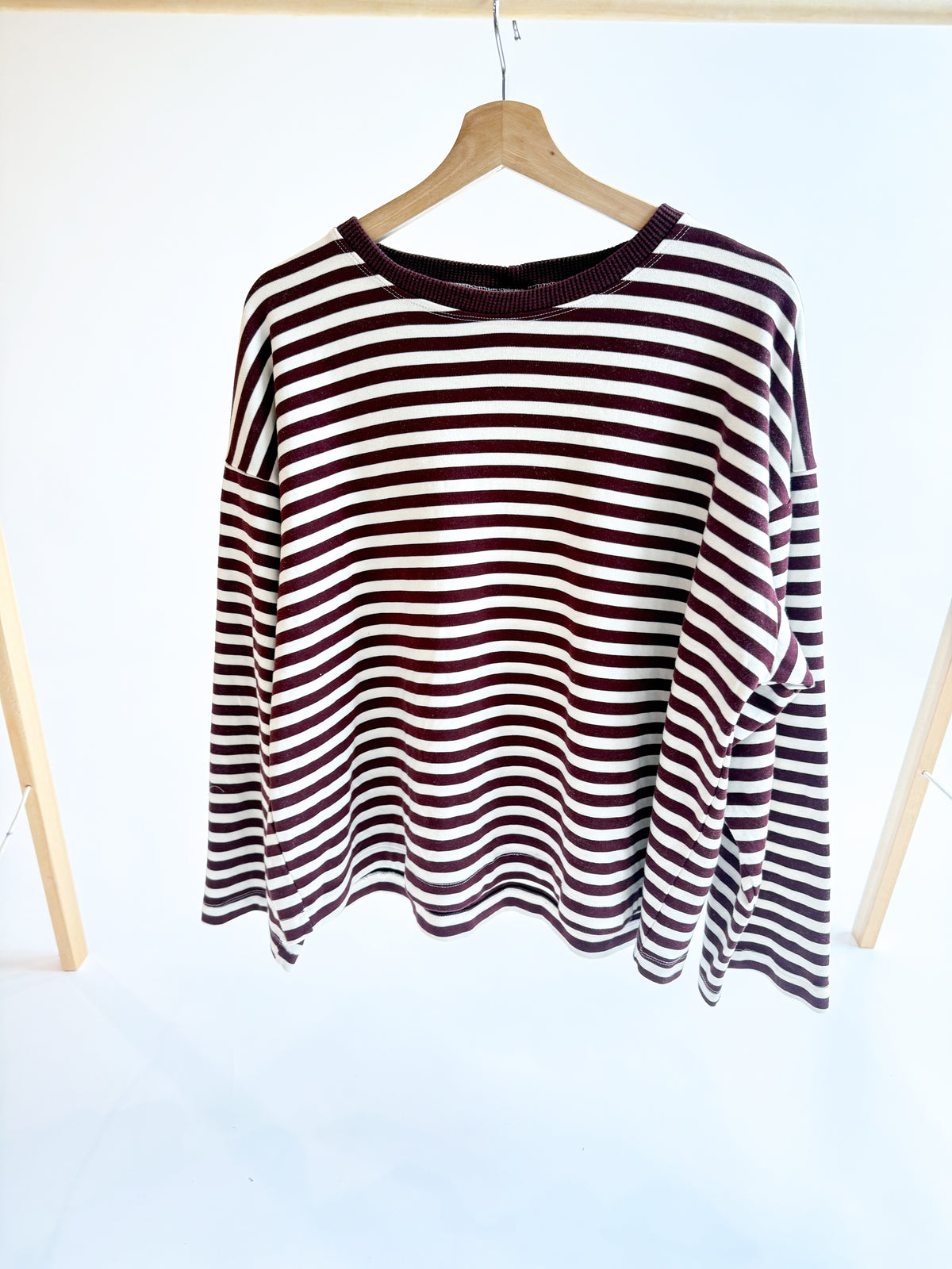 Ladies Stripe Essential Long Sleeve