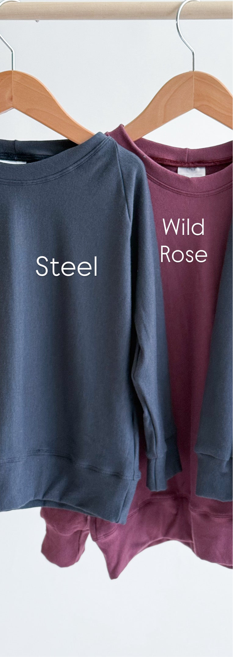 Ladies relaxed fit crew