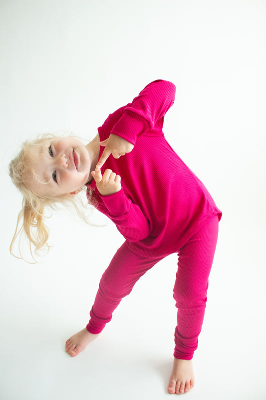 Kids Ribbed Lounge Set