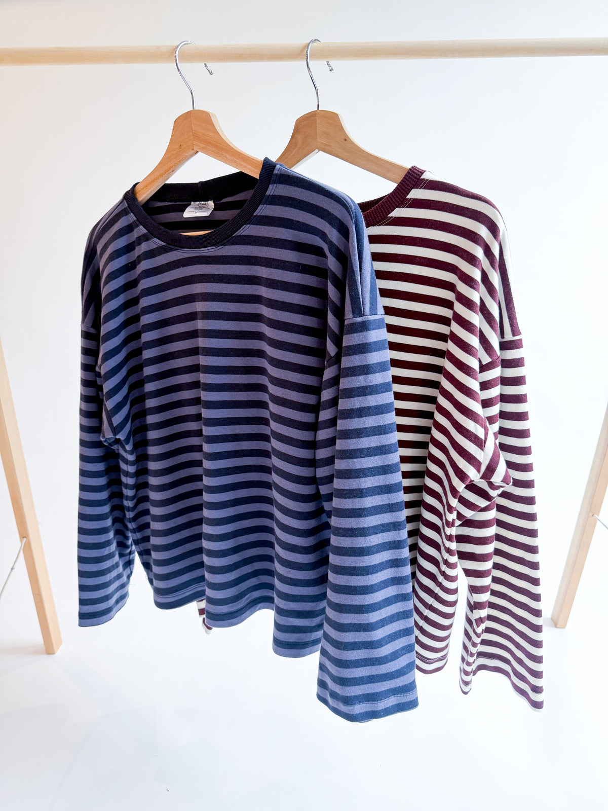 Ladies Stripe Essential Long Sleeve