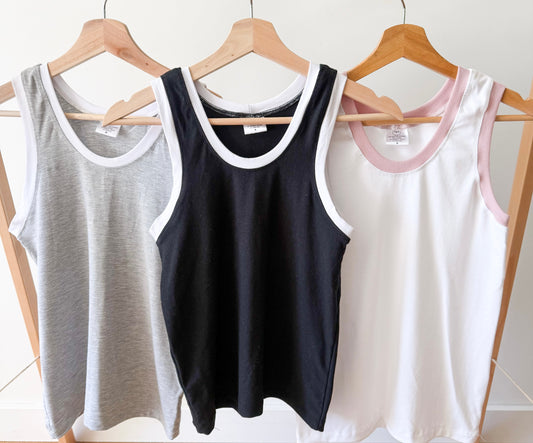Color Block fitted tank