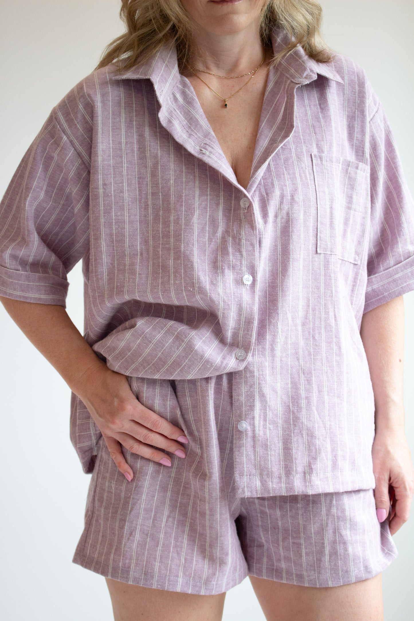 Ladies Classic Short Set Pajamas