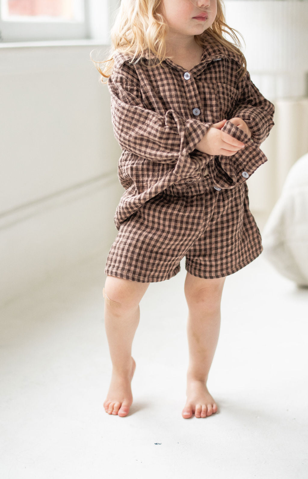 Kids Gingham Shorts