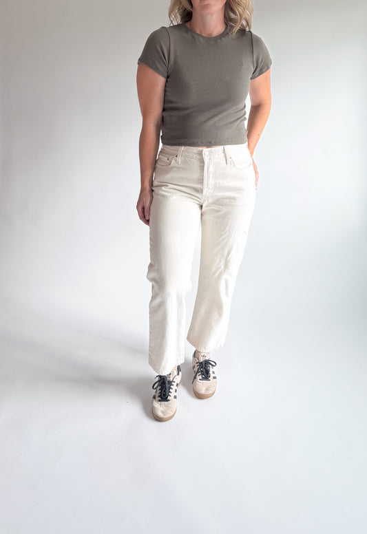 Ladies Ribbed T Shirt