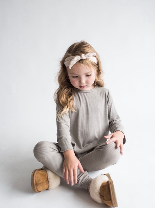 Kids Ribbed Lounge Set