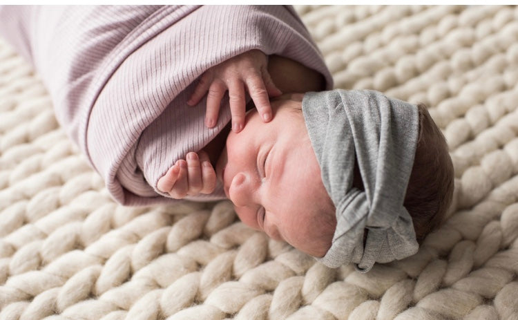 Ribbed baby blanket