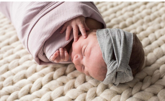 Ribbed baby blanket