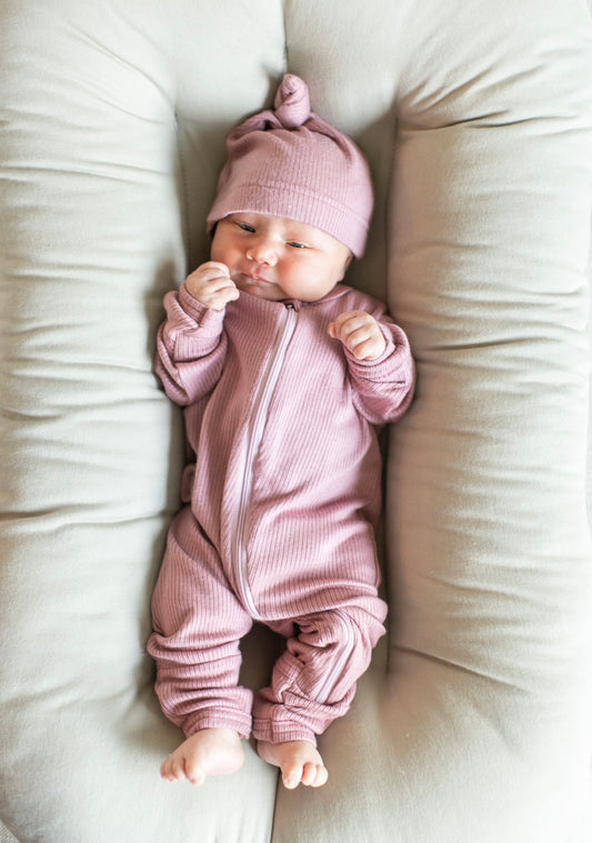 Rosé Modal ribbing